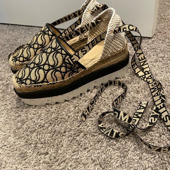 Stella McCartney Raia monogram Platform Espadrille - Picture 6 of 6